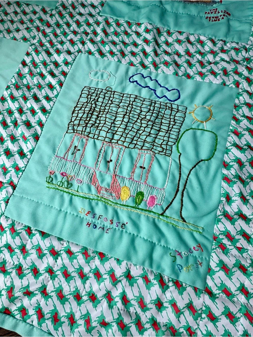 VTG 1985 Handmade Polyester Patchwork Quilt